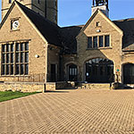 Buff block paving at the Bedford Hall Thorney
